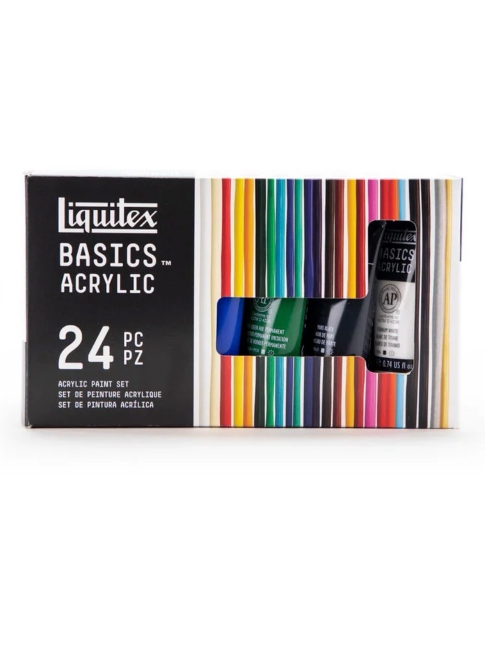 Liquitex Basics Acryic 24 Piece Acrylic Paint Set New in Sealed Box